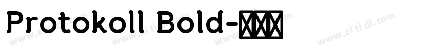 Protokoll Bold字体转换